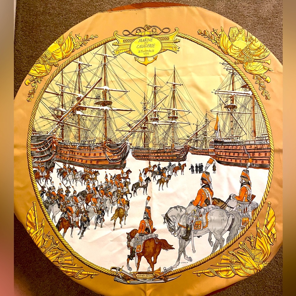 Hermes silk scarf